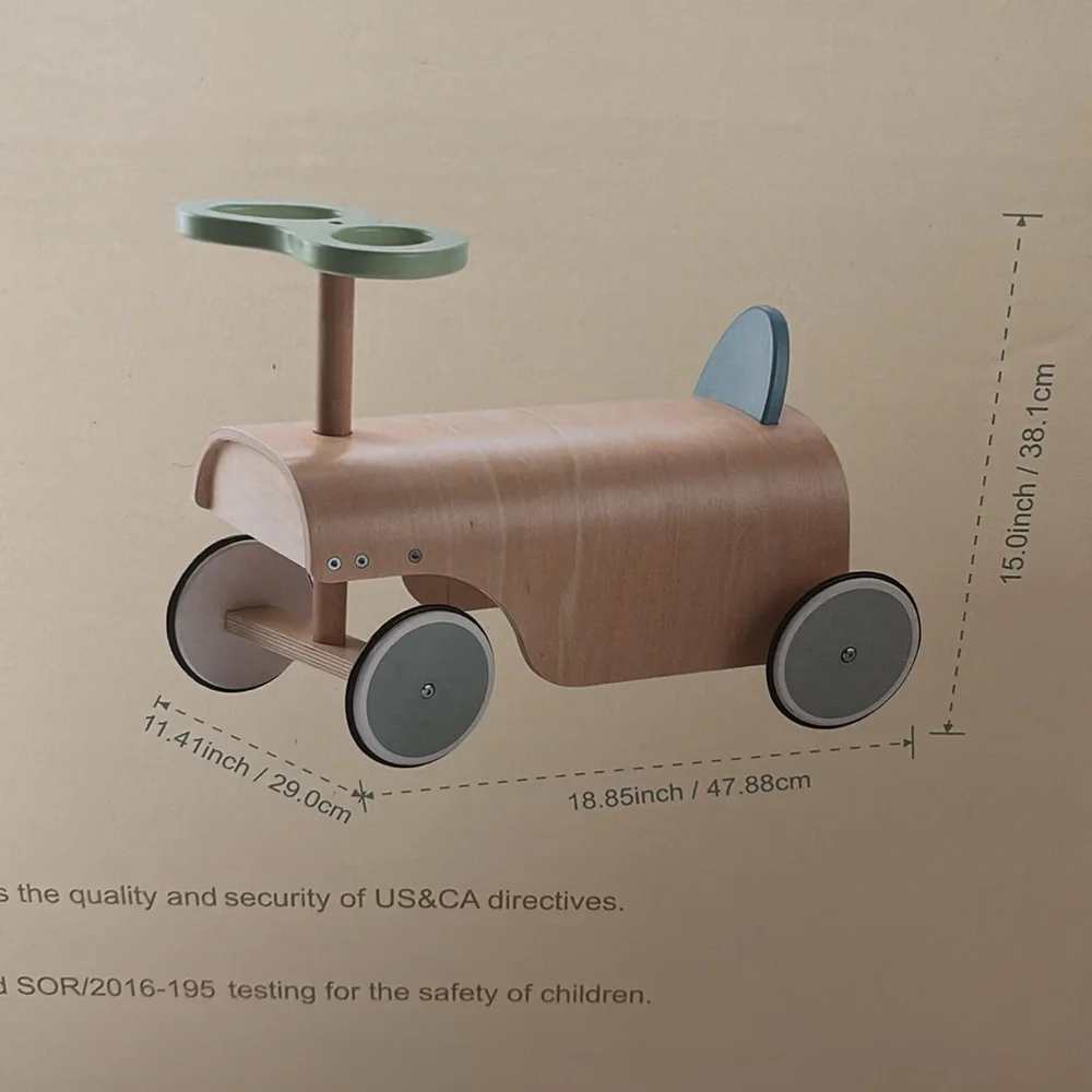 MTW truck ride on 1 pc 24+ months montessori Wooden Ride-On Truck for Kids NEW